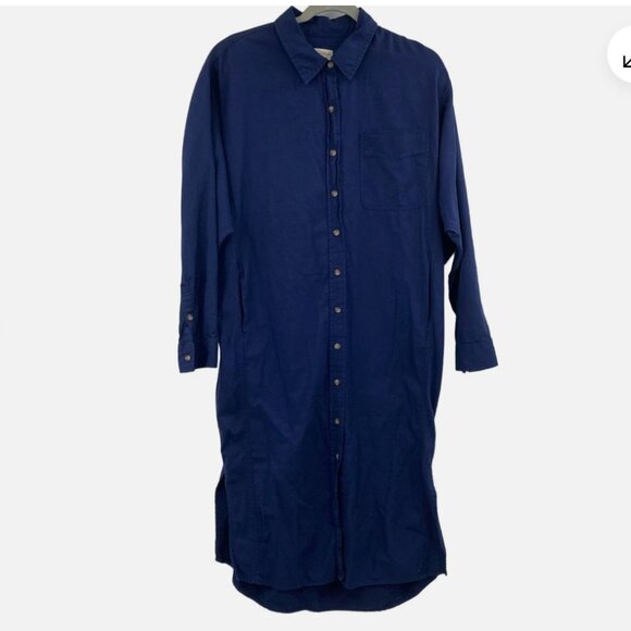 Universal‎ Thread Midi Shirt Dress Navy Excellent Condition Size S - Picture 2 of 7